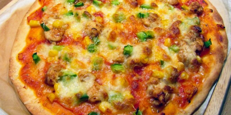 Pizza poulet barbecue